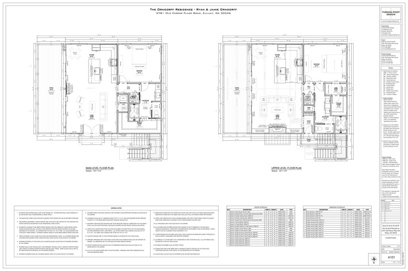 Site Plan - Orndorff - Ellijay GA